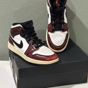 Jordan Red and White Sneakers Iconic Design